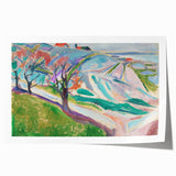 Edvard Munch's Expressionist Landscape - Abstract Wall Art Decor
