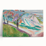 Edvard Munch's Expressionist Landscape - Abstract Wall Art Decor