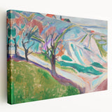 Edvard Munch's Expressionist Landscape - Abstract Wall Art Decor