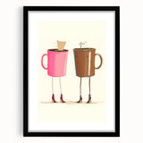 Extra large abstract art print featuring vibrant, colorful textures on a black framed canvas, ideal for living room decor.