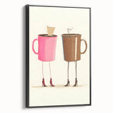 Black and white vintage poster art of a landscape on framed canvas, suitable for bedroom decor.