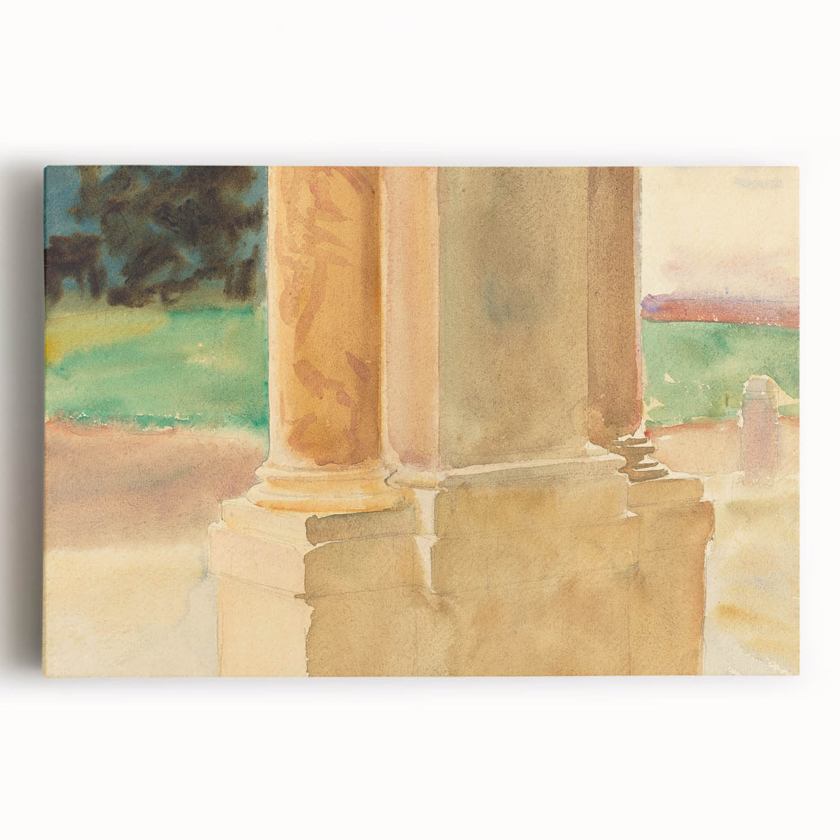 Elegant Impressionism Wall Art: Architectural Study by Sargent Print