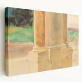 Elegant Impressionism Wall Art: Architectural Study by Sargent Print