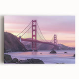 Landscape canvas artwork depicting a serene bridge surrounded by lush greenery, showcasing vibrant colors and intricate details, perfect for home decor.