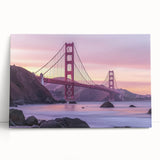 Landscape canvas print showcasing a serene bridge scene, featuring lush greenery and a clear blue sky, perfect for enhancing home decor with nature-inspired art.