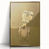 Modern Wall Art - Ghostly Genius Figure by Paul Klee - Unique Art Print