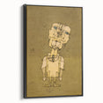 Modern Wall Art - Ghostly Genius Figure by Paul Klee - Unique Art Print