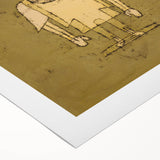 Modern Wall Art - Ghostly Genius Figure by Paul Klee - Unique Art Print