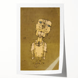 Modern Wall Art - Ghostly Genius Figure by Paul Klee - Unique Art Print