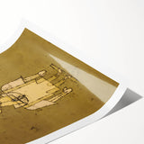 Modern Wall Art - Ghostly Genius Figure by Paul Klee - Unique Art Print