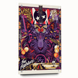 Foo Fighters Retro Wall Art - Vintage Psychedelic Tiger Poster