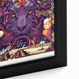 Foo Fighters Retro Wall Art - Vintage Psychedelic Tiger Poster