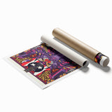 Foo Fighters Retro Wall Art - Vintage Psychedelic Tiger Poster