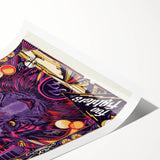 Foo Fighters Retro Wall Art - Vintage Psychedelic Tiger Poster