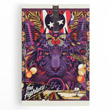 Foo Fighters Retro Wall Art - Vintage Psychedelic Tiger Poster