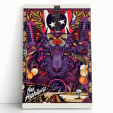 Foo Fighters Retro Wall Art - Vintage Psychedelic Tiger Poster