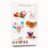 Special Days Educational Wall Art - Kids' Learning Poster