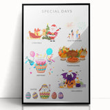 Special Days Educational Wall Art - Kids' Learning Poster