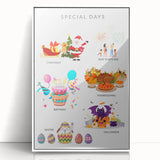 Special Days Educational Wall Art - Kids' Learning Poster