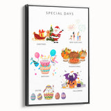 Special Days Educational Wall Art - Kids' Learning Poster