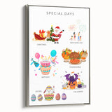 Special Days Educational Wall Art - Kids' Learning Poster