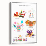 Special Days Educational Wall Art - Kids' Learning Poster