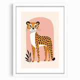 Contemporary Cheetah Illustration - Children's Wall Decor