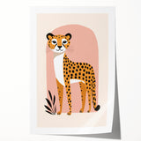 Contemporary Cheetah Illustration - Children's Wall Decor