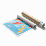 Koi Fish Nursery Wall Art - Baby Room & Kids Room Decor