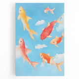 Koi Fish Nursery Wall Art - Baby Room & Kids Room Decor