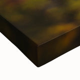 Large art depicting a black and white landscape painting on stretched canvas, suited for bedroom decor.