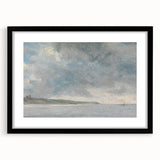 Romanticism Art Coastal Scene with Cliffs - Historical Romantic Canvas