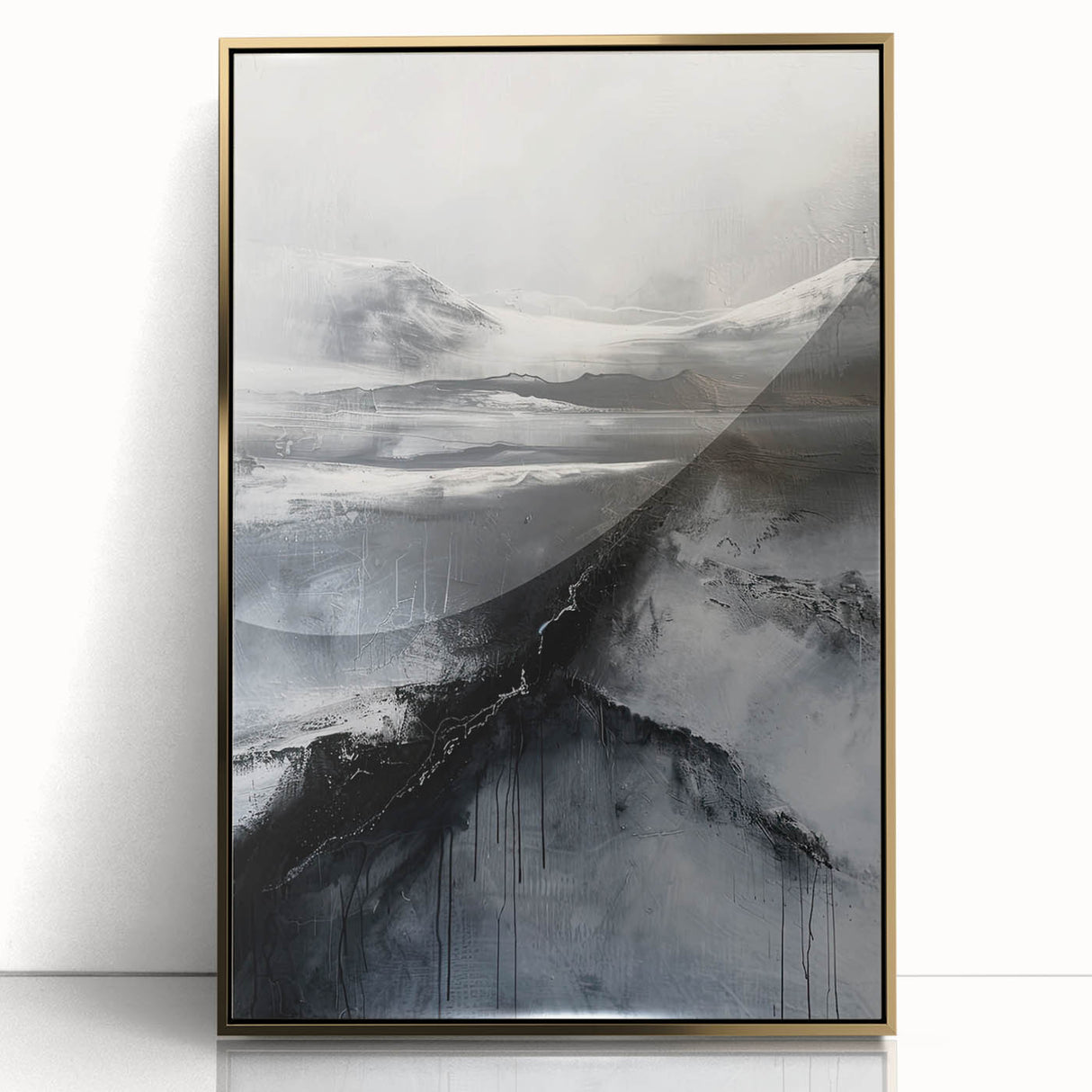 Modern Dining Room Wall Decor - Monochrome Canvas Art for Dining