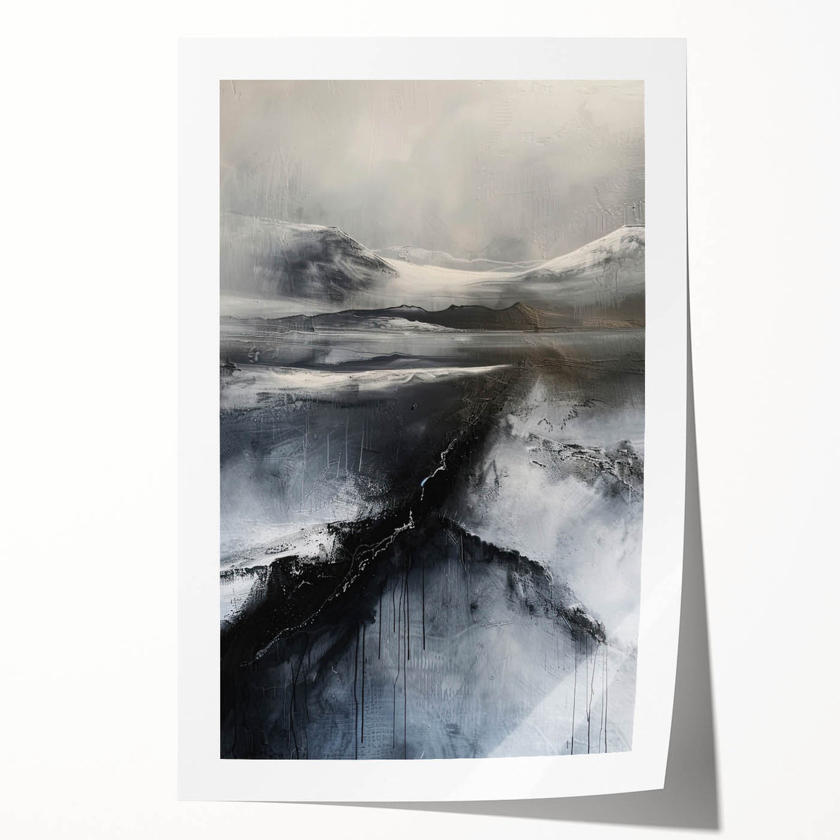 Modern Dining Room Wall Decor - Monochrome Canvas Art for Dining