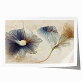 Abstract floral wall art print showcasing vibrant colors and intricate designs, ideal for modern home decor. Rolled and ready for framing, this artwork adds a touch of elegance to any space.