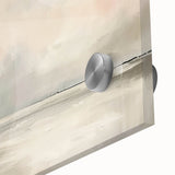 Close-up of a vibrant abstract landscape wall art piece, showcasing bold colors and intricate patterns, ideal for modern home decor, displayed on acrylic glass.