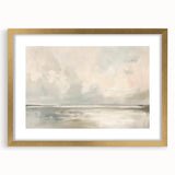 Abstract landscape wall art framed in gold, showcasing a vibrant blend of colors and textures, perfect for modern home decor, enhancing any living space.