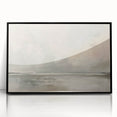 Framed abstract landscape wall art featuring vibrant colors and dynamic shapes, displayed with a sleek black frame, perfect for modern home decor.