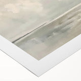 Abstract landscape wall art on rolled canvas, showcasing vibrant colors and fluid shapes that evoke a serene natural scene, ideal for modern home decor.