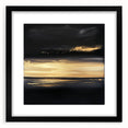 Modern Abstract Wall Art – Black and Gold Horizon Minimalist Canvas