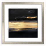 Modern Abstract Wall Art – Black and Gold Horizon Minimalist Canvas