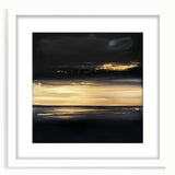 Modern Abstract Wall Art – Black and Gold Horizon Minimalist Canvas
