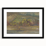 Expressionist River Landscape - Vibrant Decorative Wall Art