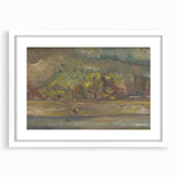 Expressionist River Landscape - Vibrant Decorative Wall Art