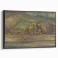 Expressionist River Landscape - Vibrant Decorative Wall Art