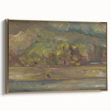 Expressionist River Landscape - Vibrant Decorative Wall Art