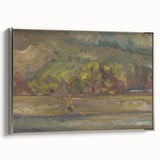 Expressionist River Landscape - Vibrant Decorative Wall Art