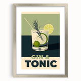 Textured abstract art print in silver frame, featuring swirling shades of blue and gray, ideal for bedroom wall decor.