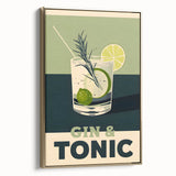 Framed canvas featuring a vintage landscape painting in muted gold and black tones, ideal for bedroom decor.