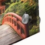 Close-up of a stunning landscape bridge design featuring intricate acrylic glass detailing, showcasing vibrant colors and textures, ideal for home decor enthusiasts.